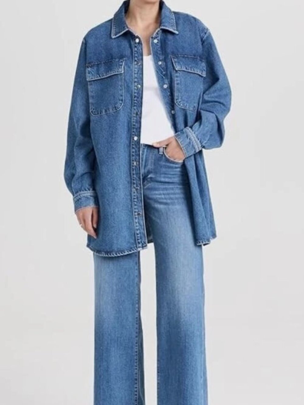 FRAME The A-Line Shirt Dress Super Versitile– Size Medium